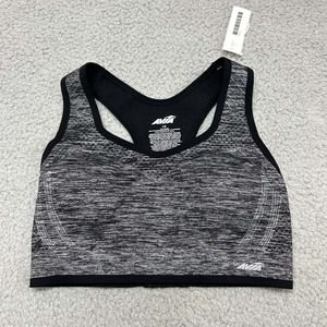 Avia Bra Large Sports Bra AV19280 Wide Strap Gray Tank Bra